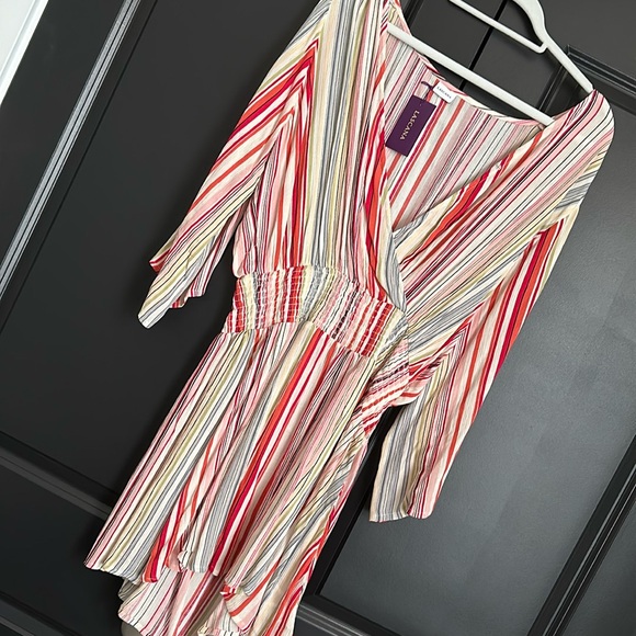 Lascana striped beach cover-up size 8 - Picture 2 of 3